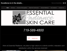 Tablet Screenshot of essentialradianceskincareservices.com